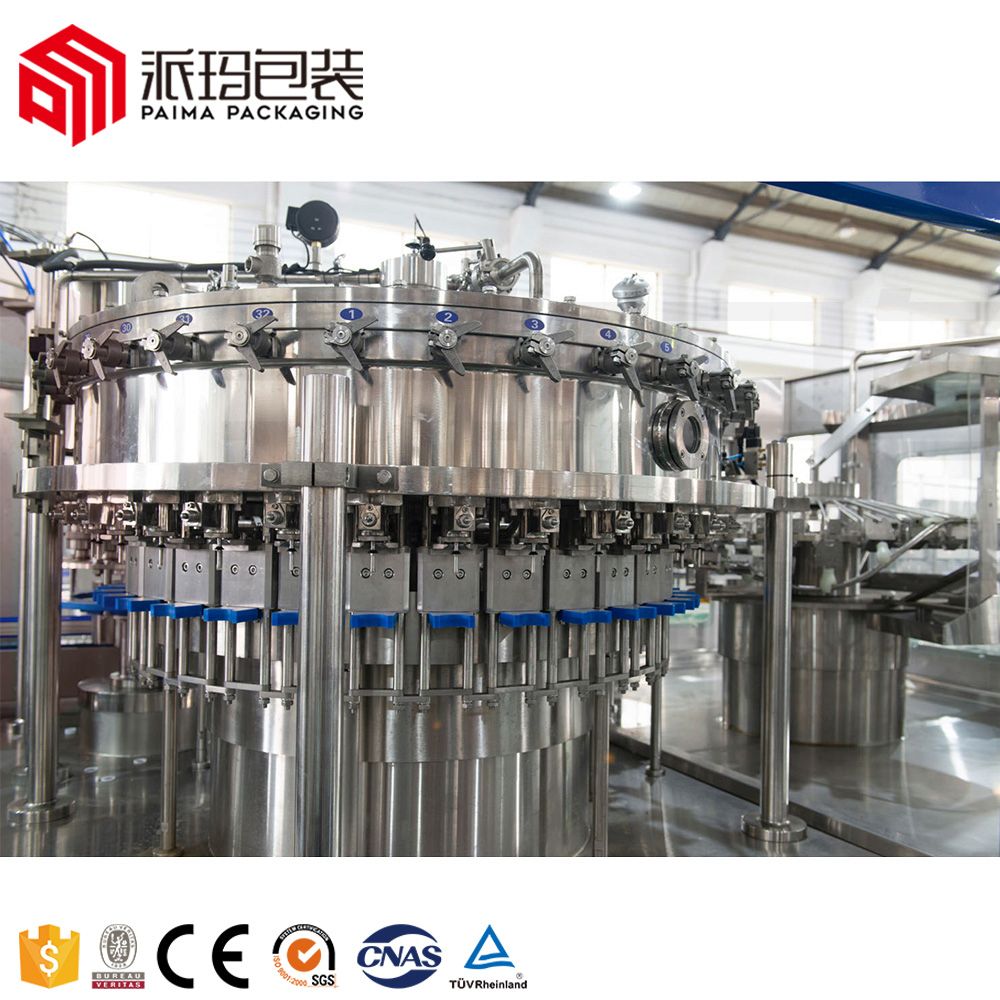 Soda Water Soft Drink Carbonated Sparkling Dirnk Filling Machines 