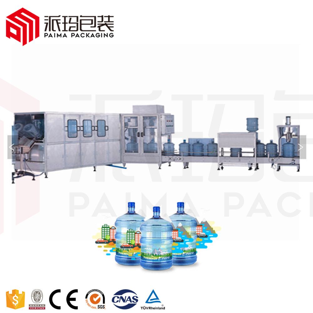 3-5 Gallon Bottled Water Bottling Machine Pure Water Production Line 